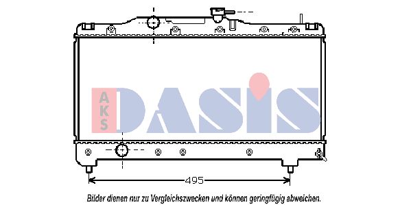 AKS DASIS Радиатор, охлаждение двигателя 210430N